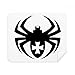 Black Spider Illustration Insect Pattern Cleaning Cloth Screen Cleaner 2pcs Suede Fabric
