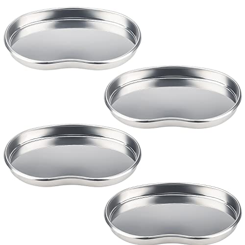 NTGRTY 4 piezas Bandeja de instrumentos,Bandeja de laboratorio,Bandeja renal de acero inoxidable Bandejas de clínica médica Herramienta de laboratorio utilizada para colocar herramientas de