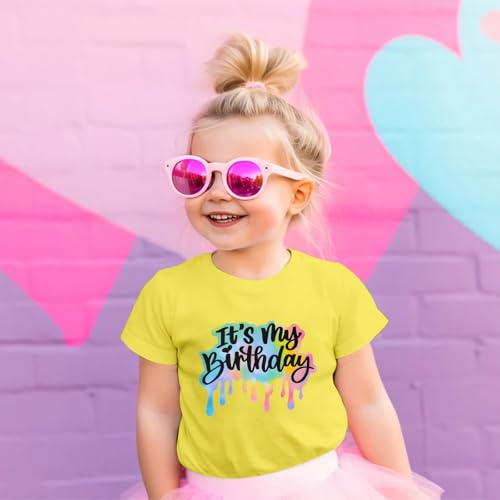 Image of It's My Birthday Girl Shirt 4th 5th 6th 7th 8th 9th 10th 11th 12th Graphic Tee for Kids Party Cute Girls Tshirts Tees