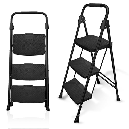 KOLLMAX 2 3 4 Step Ladder, Folding Step Stool with