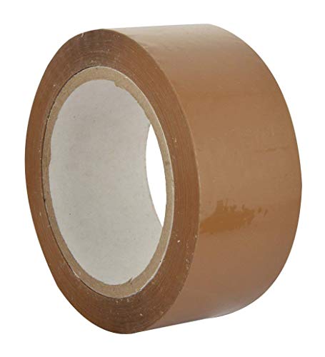Image of Arushi Brown BOPP Packing Tape 3 Inch x 65 Meter | 72mm Wide, 42 Micron Self Adhesive Packaging Tape Roll for Box Sealing, Carton Packing, Shipping, Moving, Warehouse, Office and Home Use (Pack of 1)