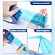 nbeads 400 m Blaue Oberflächen-Schutzfolie, 5cm Breites PE Abdeckfolie Barrier Film Roll Staubschutzfolie Glasschutzfolie Für Fenster Glas Metall Kunststoff