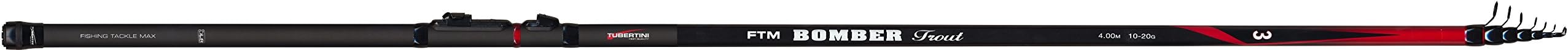 FTM Bomber Trout 3 Trout Rod 4 m 10 – 20g – fishing rod for Trout Fishing Telescopic Rod for Sbirolino Fishing, Tremarella Rod