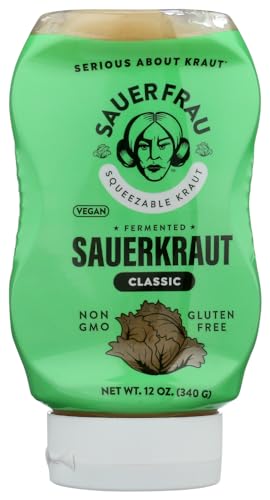 Sauer Frau Squeezable Sauerkraut (Classic, 12 Ounce, 1 Bottle)