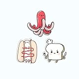 Material: Acryl Donut Kaffee Käse Kuchen Wurst Toast Acryl Brosche benutzerdefinierte Hut Schal Anstecknadeln für Frauen Schmuck Abzeichen Geschenk-Yj (49.52.53)