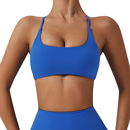 Sujetador sin tirantes para el busto más grande, brasier cómodo para mujer, XXL 40A, deportivo, inalámbrico, sin costuras, sin tirantes, soporte para el pecho, azul, M