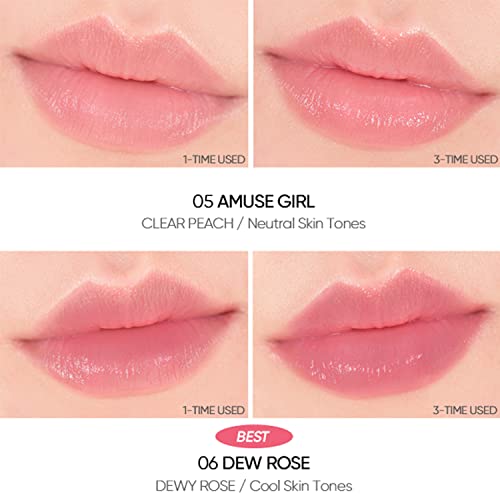 Amuse Dew Balm With Rich Moisture And Hydration Vegan Makeup Buildable Sheer Color Tint (04 Cherry) #TOP7