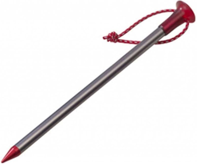 Accesorios para tiendas de campaña Carbon Core Stake Kit, 4 PZAS, plata/rojo