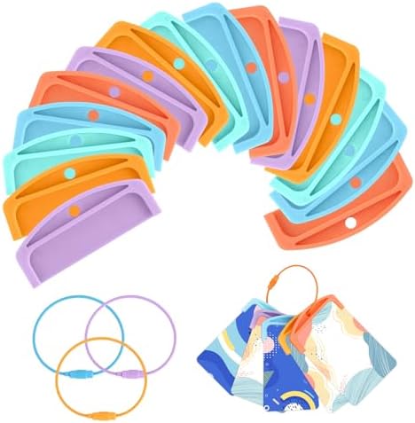15pcs Card Holder Organizer for Yoto, Reusable Plastic Card Sleeves with 15 Stainless Steel Ring Loops Practical Travel Carrier for Yoto Player Cards Storage Accessories