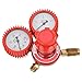 Adfaga Pressure Reducing Valve Alloy Steel Acetylene Pressure Reducer Tool YQE03A G58in 12mh for Welding Cutting Gas Equipment Red Color Compact Size