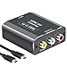 Produktbild AMANKA HDMI auf AV Konverter mit HDMI Kable, 1080P HDMI zu 3RCA CVBS Adapter Composite Video Audio HDMI to Cinch Wandler Kompatibel mit DVD TV PS3 PAL NTSC VCR VHS STB usw-Aluminum