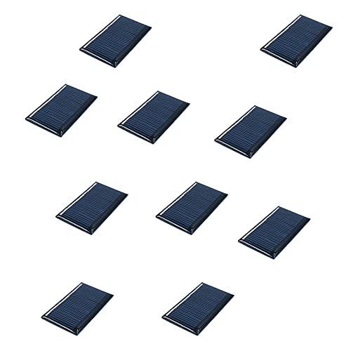 Packung mit 10 ZONADAH 125ma 1V Mini Solar Panel Kit, Batter Charger, DIY Home, Science School Projekte, Camping, Angeln, Wandern Outdoor Garten Licht Ladewerkzeuge Cover