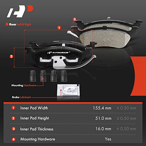 A-Premium Front and Rear Ceramic Brake Pads Set Compatible with Chrysler by A-Premium - Used condition - Image 6