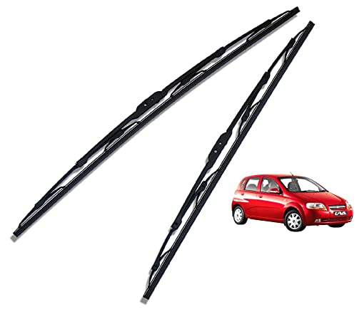 Image of Euro Care Metal Type Wiper Blade Compatibility with Chevrolet UV-A Windshield Car Wiper Blade Size D-22,P-15