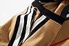 KLIEGOU Men's Fashion Loose Fit Crewneck Stripe T-Shirt, 6132 Beige, XXL #3