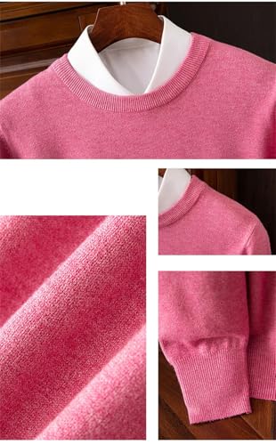 Men's O-Neck Cashmere Sweater Loose Classic Pullover Business Casual Knitted Cashmere Sweater2