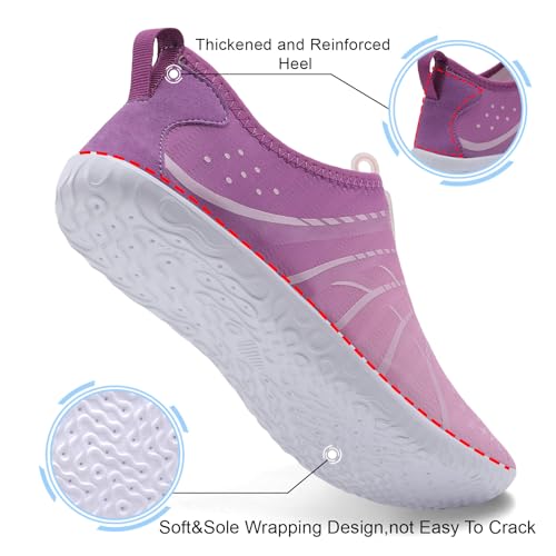 Image of Spesoul Womens and Mens Water Shoes Breathable Quick Dry Soft Barefoot Aqua Socks for Hiking Swim Beach Surf Yoga Sport