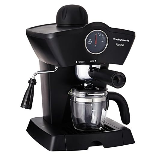 Morphy Richards Fresco 800-Watt 4-Cups Espresso Coffee Maker (Black)