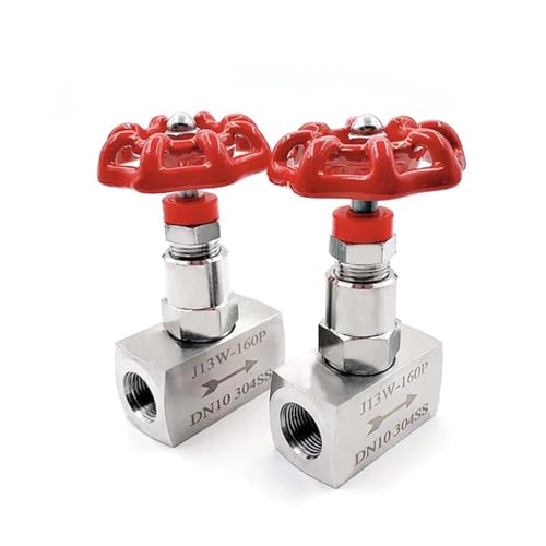 Válvula de aguja de acero inoxidable 304 DN10 para alta presión J13W 4