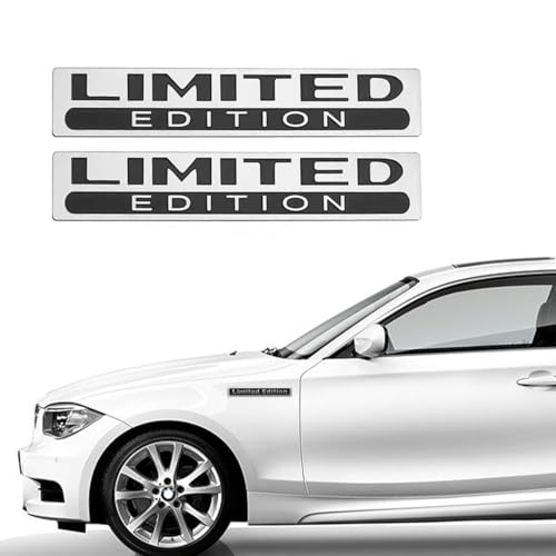 2 piezas pegatinas 3d gel silicona limited edition adhesivo para autos