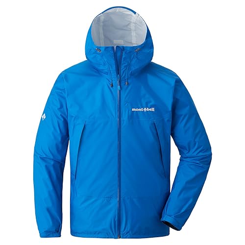 モンベル 国内正規品 レインハイカー ジャケット Men's ブルー(PRBL) アウトドア・トレッキング用 1128661 収納用・トラベル用圧縮袋セット (M)