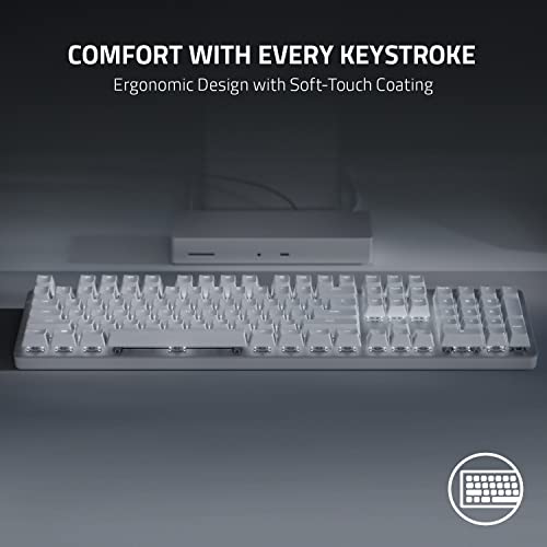 Razer Pro Type Ultra Wireless Mechanical Keyboard: Silent, Linear Switches - Ergonomic Design - Hyperspeed Technology - Connect Up To 4 Devices - Fully Programmable Keys & Smart Controls #TOP2