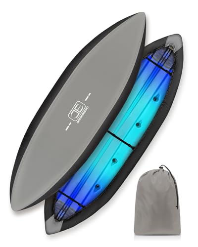 Image of OCEANBROAD Kayak Cover(Non-Fishing) UV&Water-Resistant for Outdoor Storage | 420D Gray with Black, For 10.8-12ft x 38in, UPF 50+, Water-Resistant, UV-Resistant, Outdoor Storage, Kayak Accessories