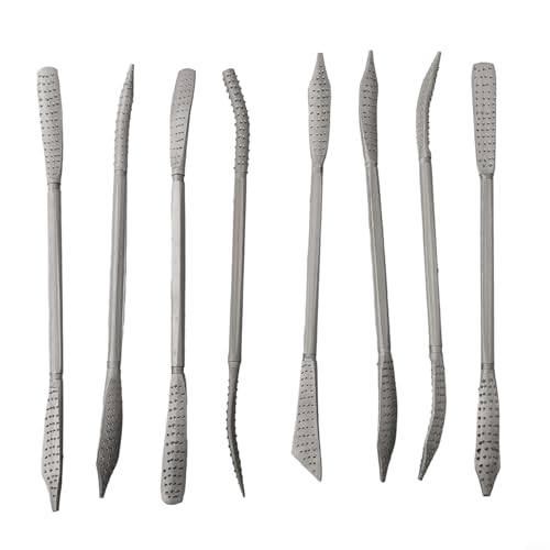 Juego de 8 limas de rifle de escofina, metal de doble extremo para carpintería, herramientas de mano para tallado de madera