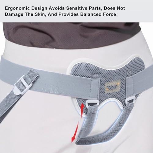 Faja para hernia masculina ajustable con 2 almohadillas miniatura 4