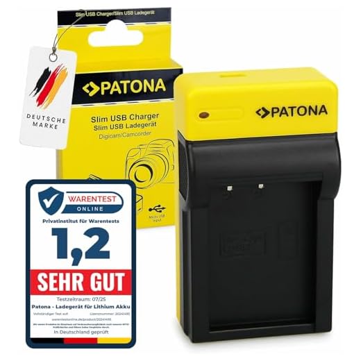 PATONA Slim Ladegerät für LP-E17 Akkus Kompatibel mit Canon EOS RP R8 R10 R50 R100 77D 200D 250D 750D 760D 800D 850D M3 M5 M6 Rebel SL3 SL2 Kiss X8i X9