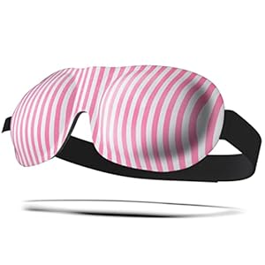 SMUG Masque pour dormir 100% Blackout | Sûr pour extensions de cils| Protège-sommeil | Design 3D pour un sommeil profond | Bandes pour le confort et l’ajustement | Impression de Bonbons