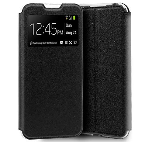 Étui à rabat avec fenêtre pour Samsung Galaxy A50/A50s/A30s Noir