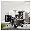 Compact 4 Piece Acoustic Drum Kit BDK-1 by Gear4music Black #1