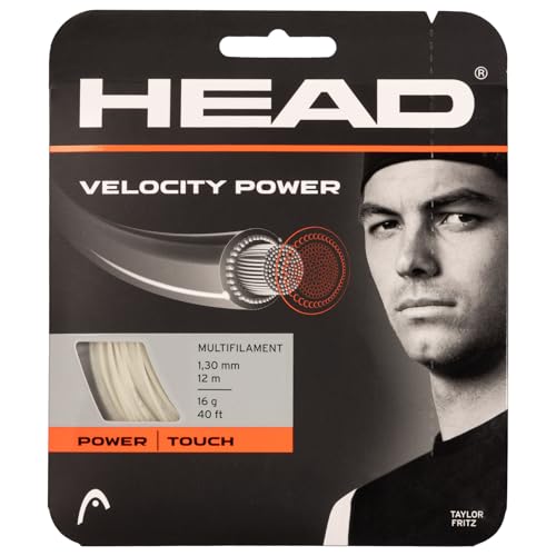 HEAD Velocity MLT Power Tennissaiten-Set (Natur, 16 g - 1,30 mm)