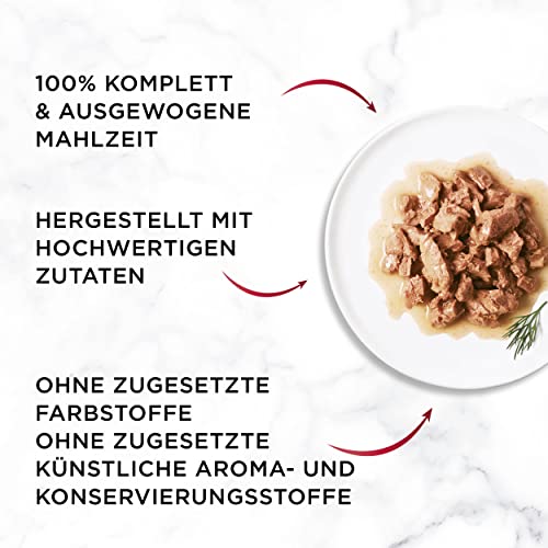 Gourmet Mon Petit Intense Katzenfutter nass, Geflügel-Variationen, 8er Pack (8 x 6 Beutel à 50g)