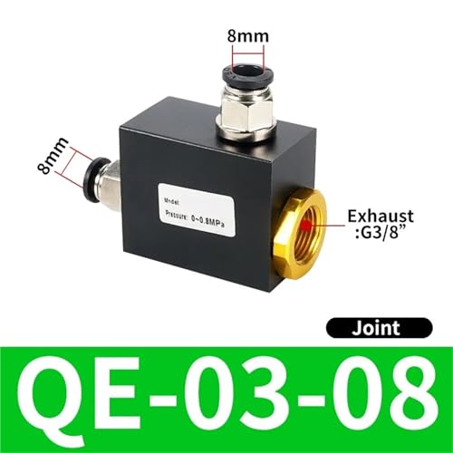 Válvula neumática de escape de aluminio QE-02 con acabado de alta precisión 2