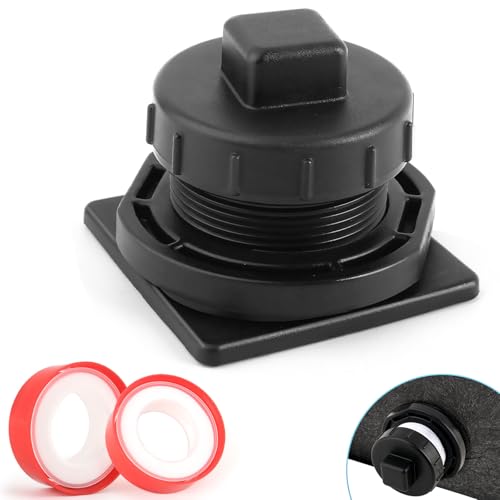 Image of Stock Tank Drain Plug Kit for Rubbermaid Commercial Stock Tank Drain 50 /70 /100 /150 /300 Gallon Stock Tank Float Valve Drain Replacement