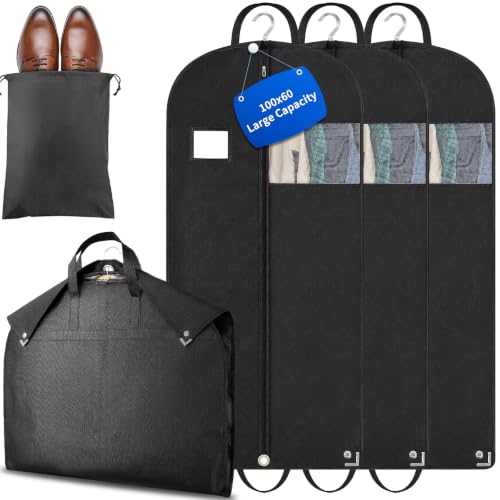 Vautvis Fundas Ropa, 3 Piezas Portatrajes Hombre Viaje, 100 × 60 cm