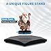 Magnetic Levitating Display Stand Small, 250-Gram/9-Ounce Load Capacity, Compatible with Lightweight Collectibles and Model Cars, Floating display for toys and figures, Chamfered Square Base