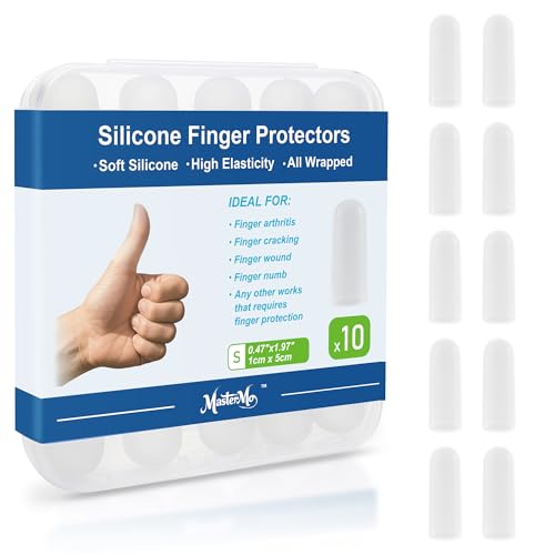 Gel Finger Cots Protectors, Silicone Covers, Bandages, Caps &amp; Sleeve, Clear