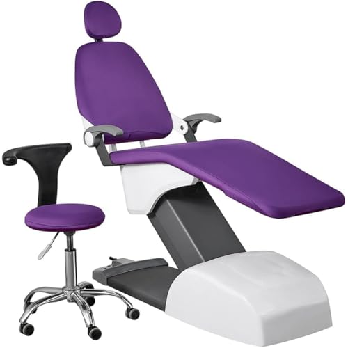 MIZHENG 4 Pcs/Ensemble Housse De Siège Dentaire Imperméable en Cuir PU pour Chaise Dentaire, Protections De Siège Amovibles Et Lavables pour Lit De Tatouage, Housse De Lit De Massage