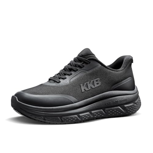 Image of Men's Non Slip Work Shoes Waterproof Easy Slip Sneakers for Kitchen Restaurant Chefs Nurses with Arch Fit Support Orthopedic