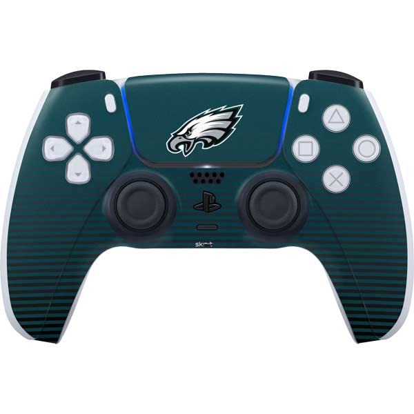 Skinit Gaming Decal Skin Compatible with PS5 and Compatible with PS5 Digital Edition DualSense Controller - Officially Licensed NFL Philadelphia Eagles Breakaway Design