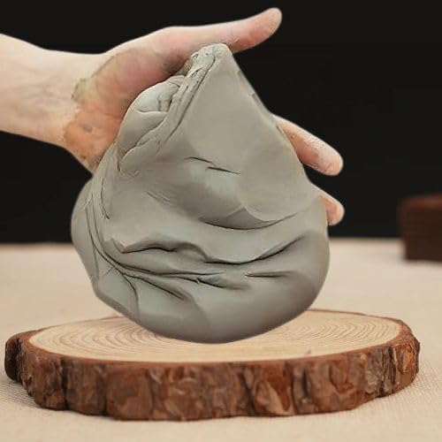 UNHAC Natural Pottery Clay Block, 2kg, Grey, Modelling and Sculpting Material-picture-13