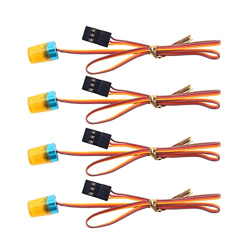 Lampes frontales LED RC INJORA jaunes pour camion Tamiya et pelleteuse