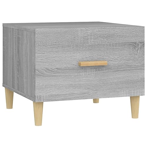 Table basse avec tiroir gris Sonoma pour optimiser le rangement du salon