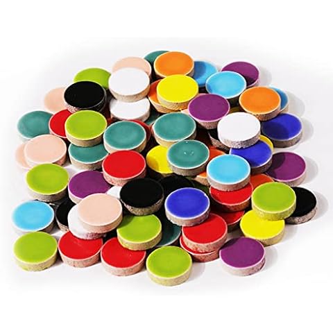Ceramic Circular Mosaic Tile Assortment by Oakbud Cover