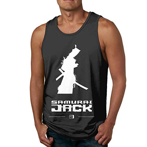 HJYR Mens Shirts Samurai Jack Sleeveless T-Shirt Sport Gym Camiseta sin mangass