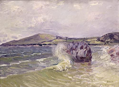 Tableau Lady's Cove au Pays de Galles par Alfred Sisley - Poster Impression d'Art Mural 60x90