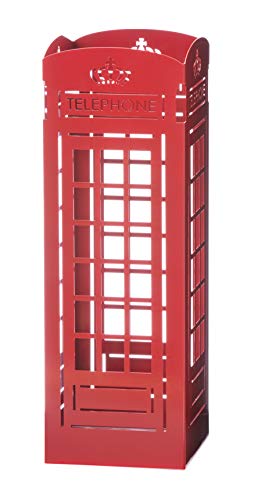El Mejor Listado de Paragüeros - 5 favoritos. 44 Mango Steam Soporte de Paraguas 55 cm Tall, Estilo de Cabina Telefónica Roja del Reino Unido